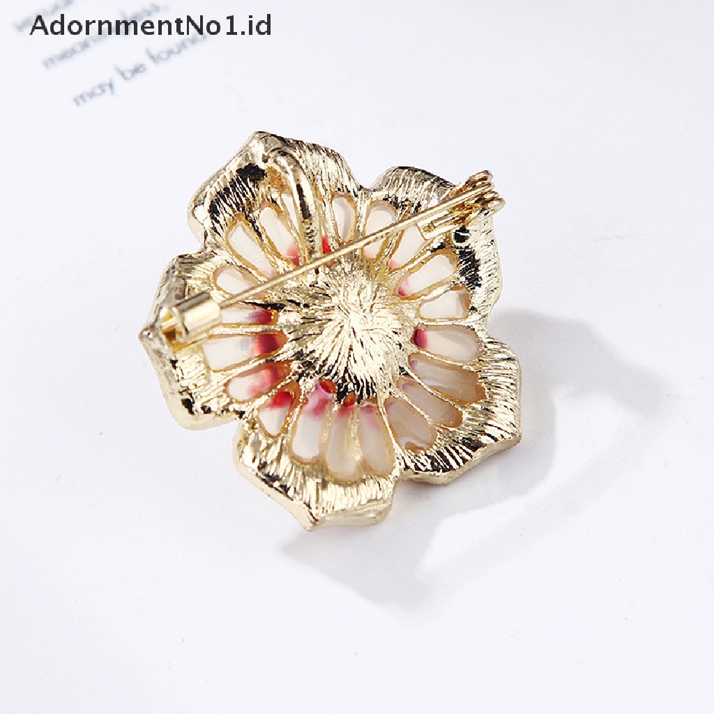 [AdornmentNo1] Bros Enamel Mutiara Klasik Untuk Wanita Fashion Perhiasan Aksesoris Mantel [ID]