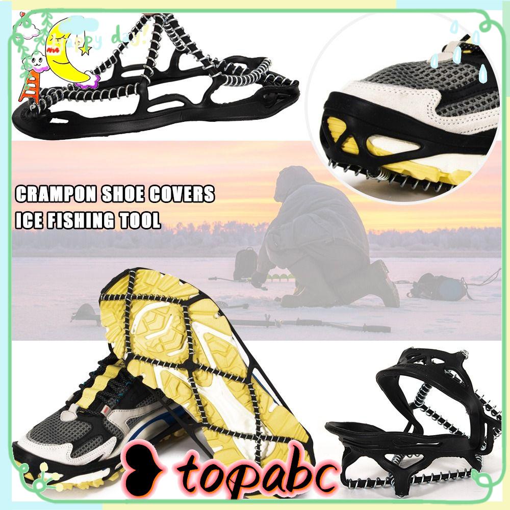 Top 1Pa Ice snow route Shoe HOT Ice Grip Walk Walk Walk Traction Cleats Musim Dingin Memancing Es Alat Pancing