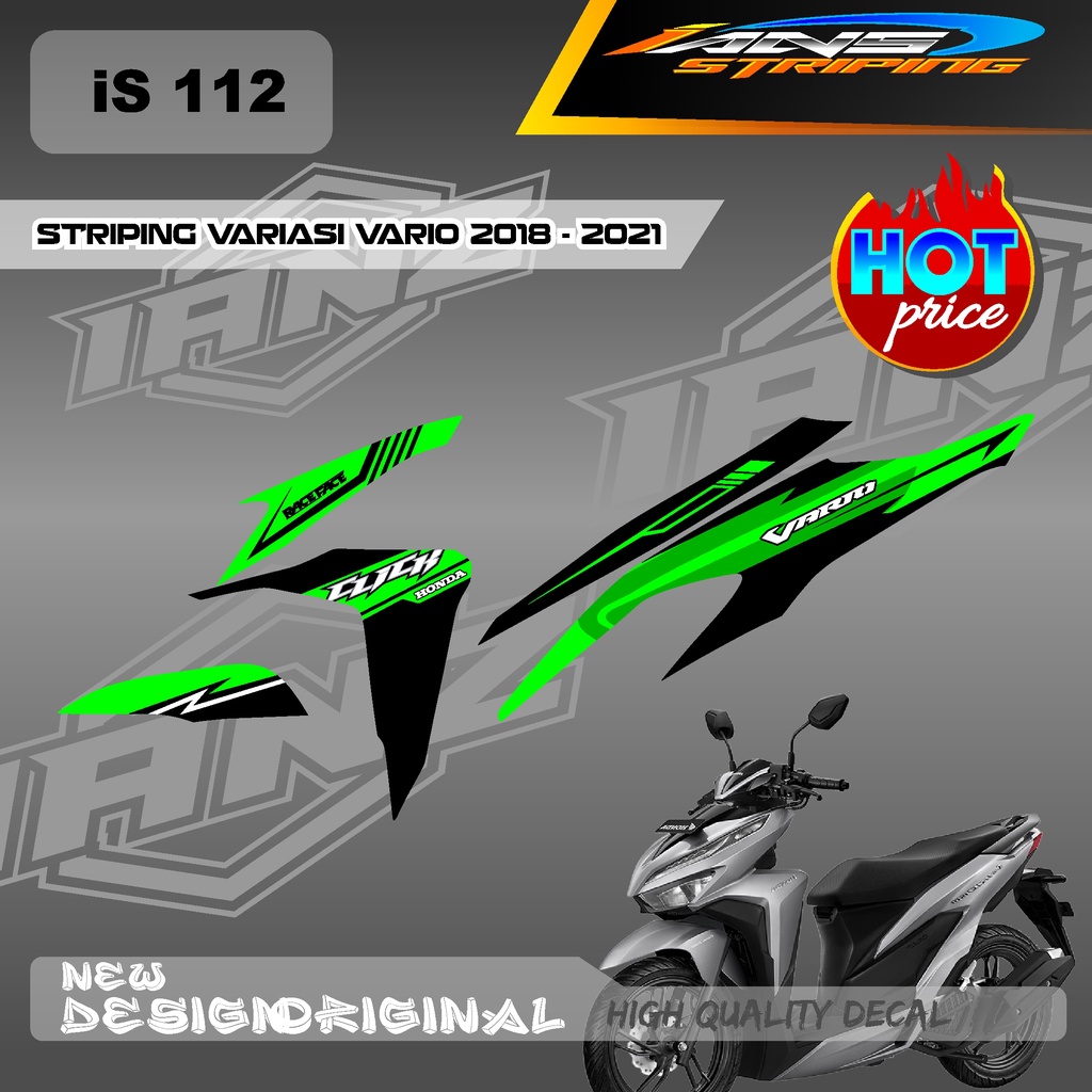 STIKER STRIPING VARIO Led Vario 150 MOTIF GRAFIK RACING BAHAN HOLOGRAM / NON HOLOGRAM IS112