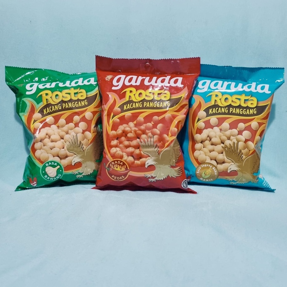 

Classica2106 ( Berkah ) Garuda Rosta Kacang Panggang 10 Pcs X 12Gr Rasa Bawang Pedas Jagung Bakar
