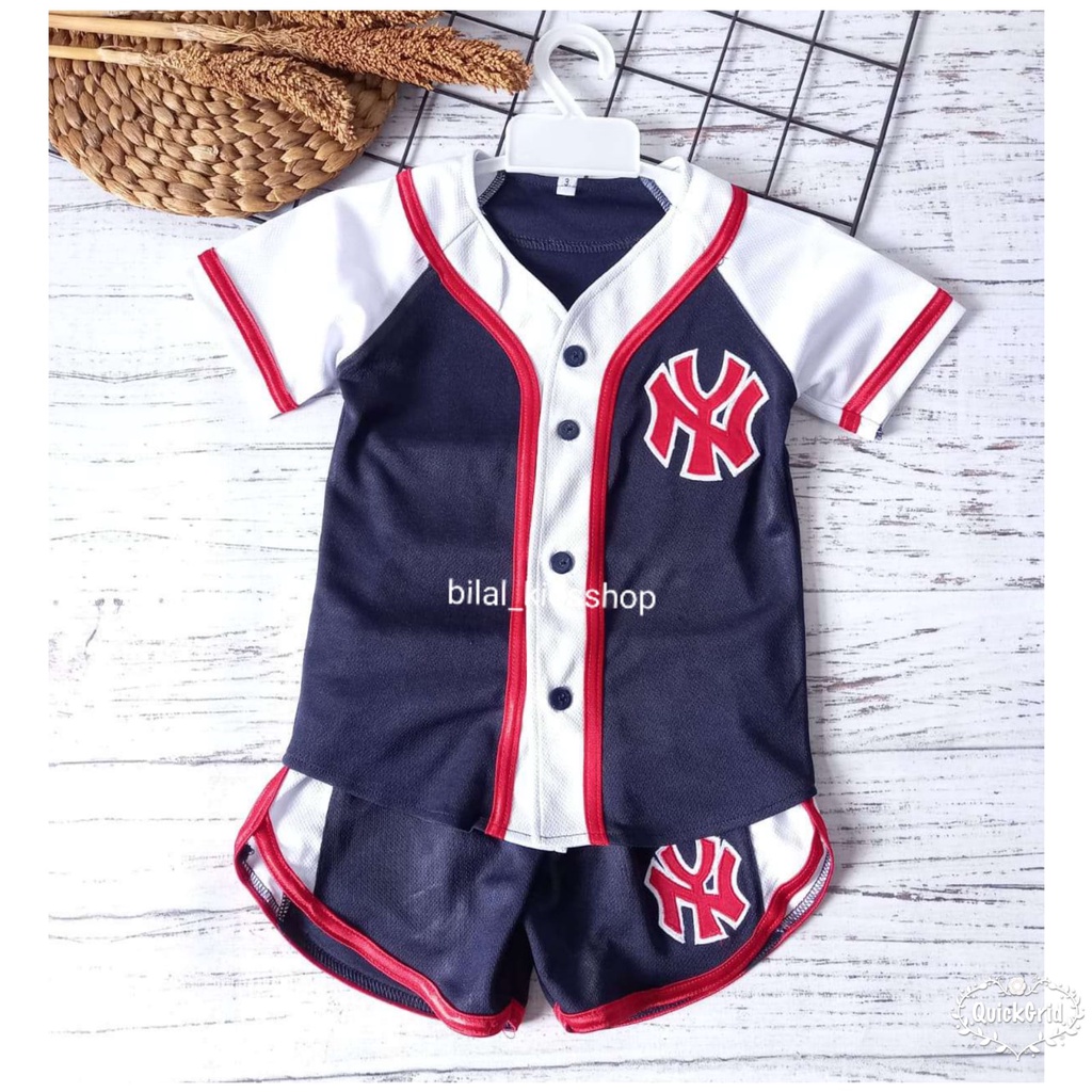 STELAN BAJU JERSEY ANAK/SET BASEBALL UNISEX