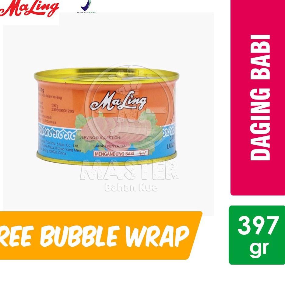 

PROMO[KP8]-Maling Pork Luncheon Meat / Ma Ling / Tulip Daging Babi Kaleng [397 gr]