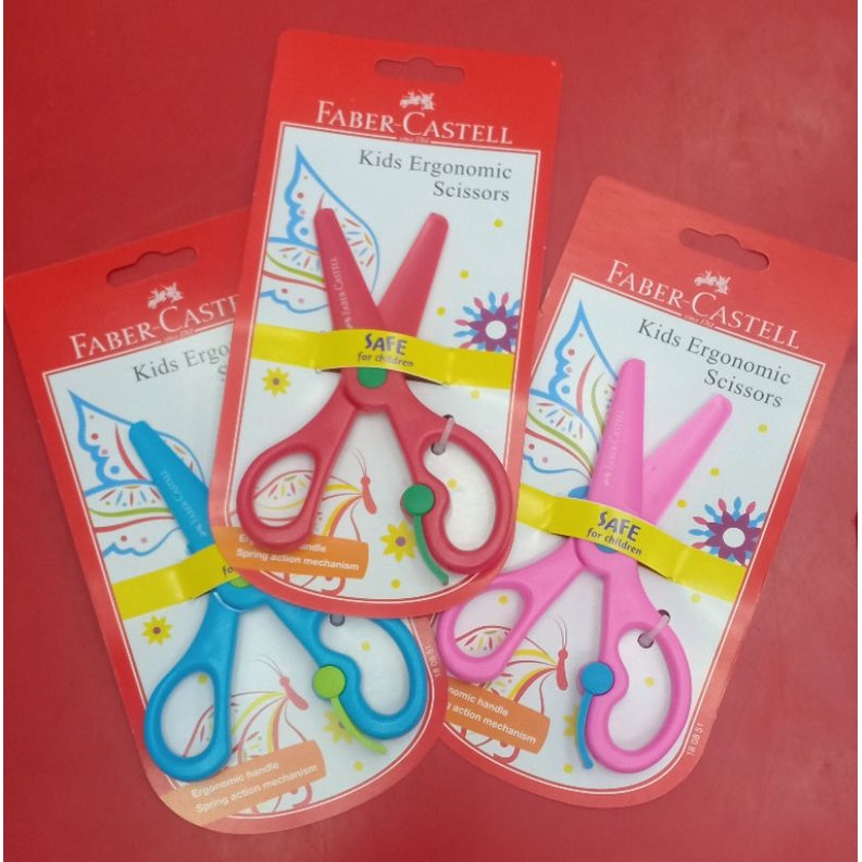 

Faber-Castell Kids Ergonomic Scissors # Gunting Kertas untuk Anak