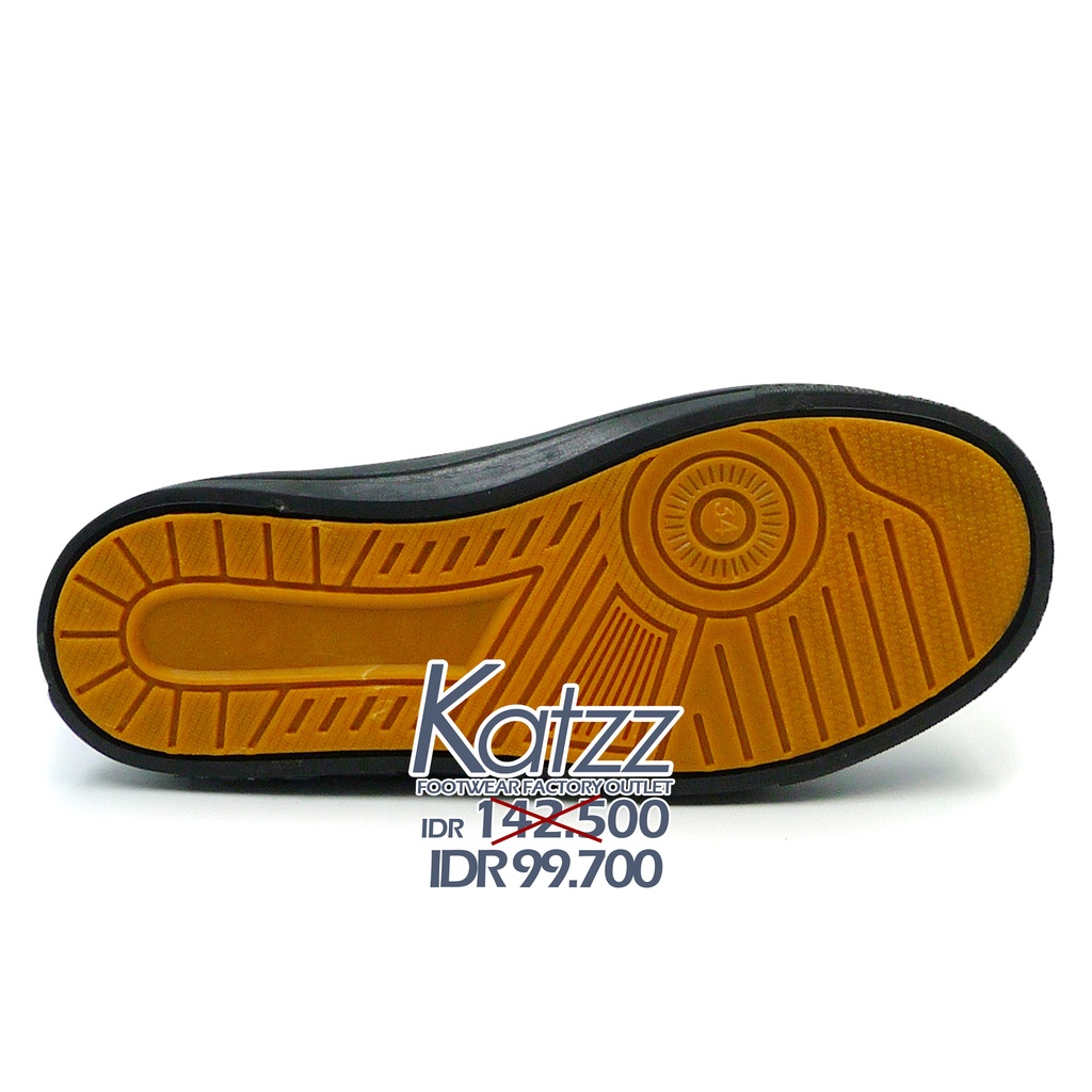 Katzz - Sepatu Sekolah SD SMP SMA / Sepatu Sekolah Tali Kanvas Model All Star 32 - 43 / Sepatu Sekolah Tinggi Model Casual [Katzz SCH 08 BX 1061 Hitam]