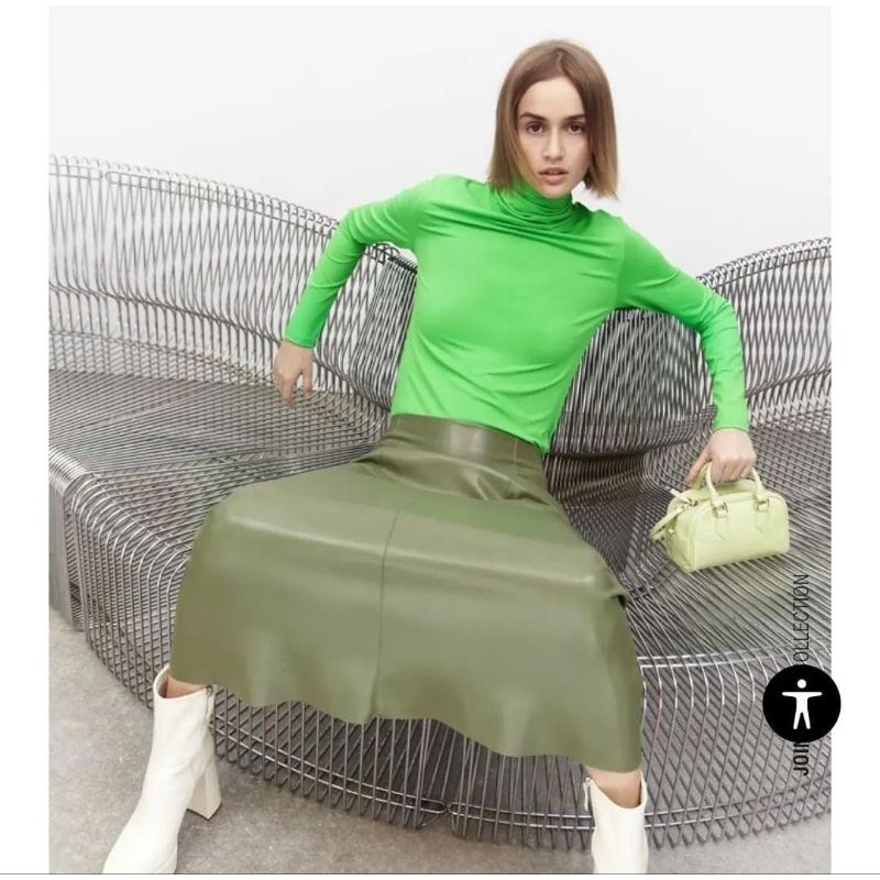 Zara Leather skirt punya kakak