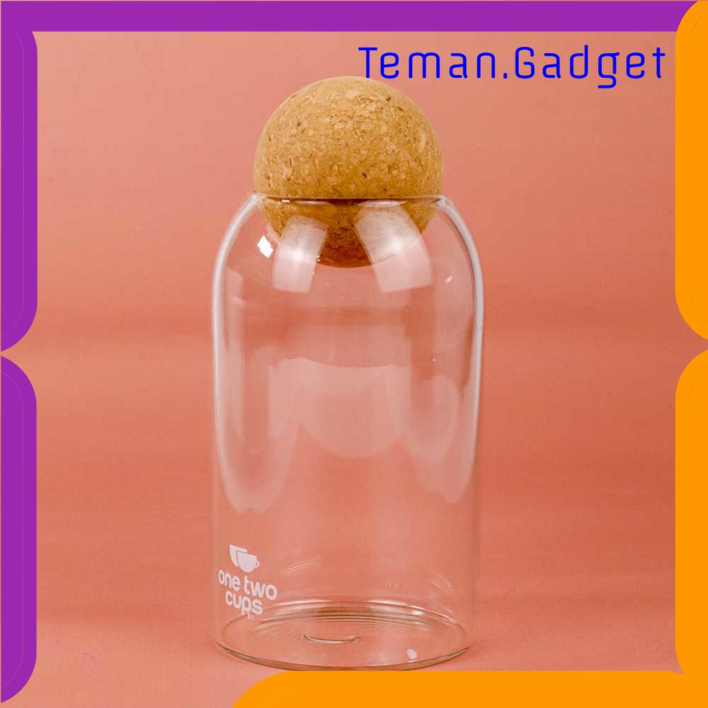 TG - DPR One Two Cups Toples Kaca Penyimpanan Makanan Glass Storage Jar - E1
