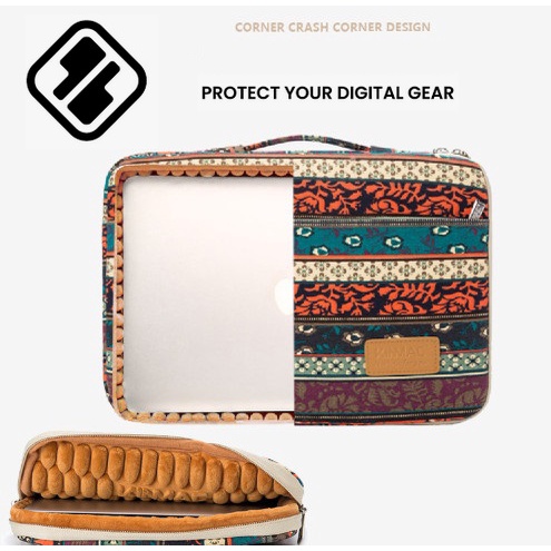 Laptop HP Envy X360 Touch Ryzen 5 15 Inch Tas Laptop Jinjing Handstrap BOHEMI Full Protection EVA FO