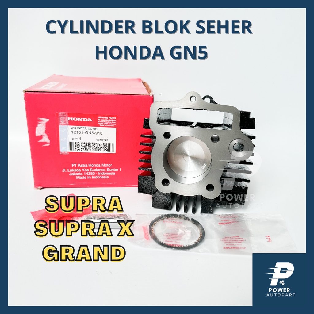 CYLINDER BLOK SEHER SET KOMPLIT HONDA SUPRA, GRAND, SUPRA X KUALITAS ASLI ORIGINAL  - GN5