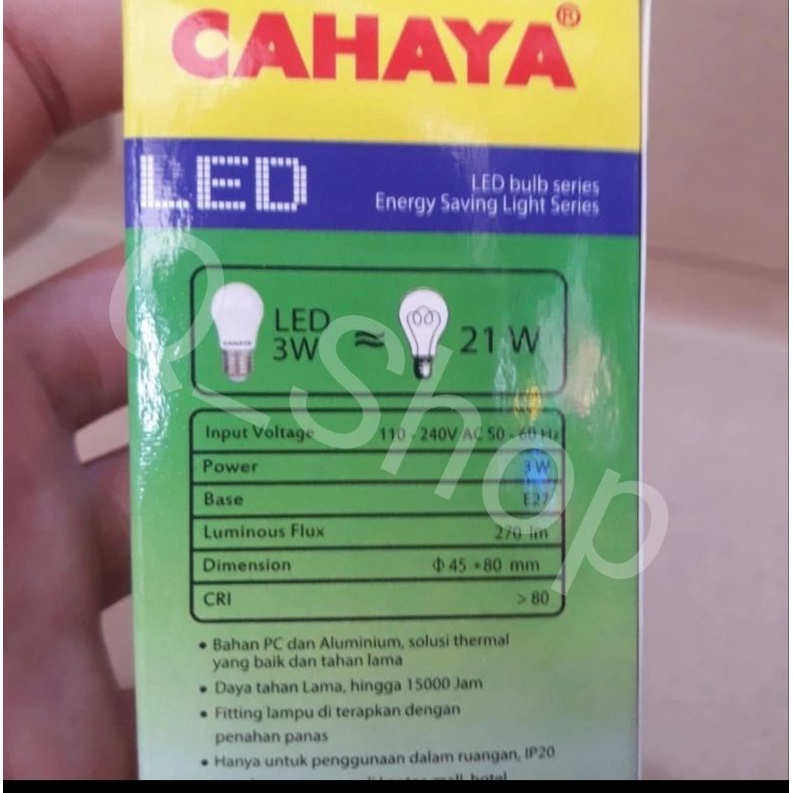 Lampu LED  CAHAYA 3 Watt