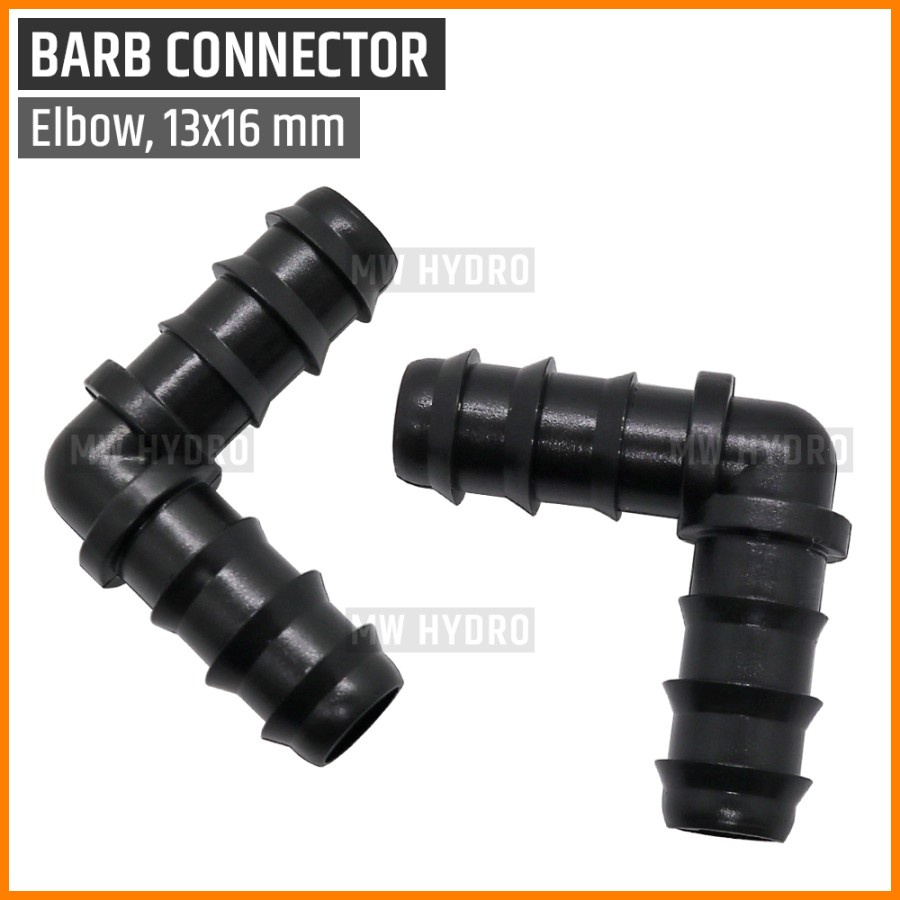 Konektor L Connector Elbow Selang PE 13 mm / 16 mm