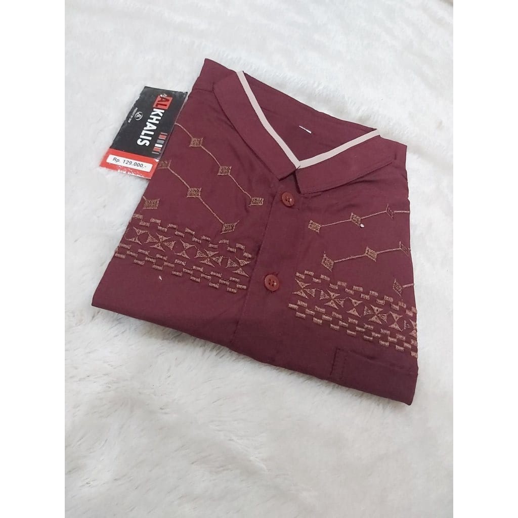 (COD) KEMEJA KOKO BAJU KOKO BORDIR BUSANA MUSLIM BAJU MUSLIMIN PRIA TERBARU LENGAN PENDEK MOTIF ICHSAN WARNA PUTIH WHITE MURAH NEW MODERN SERAGAM PESTA KERJA KANTOR