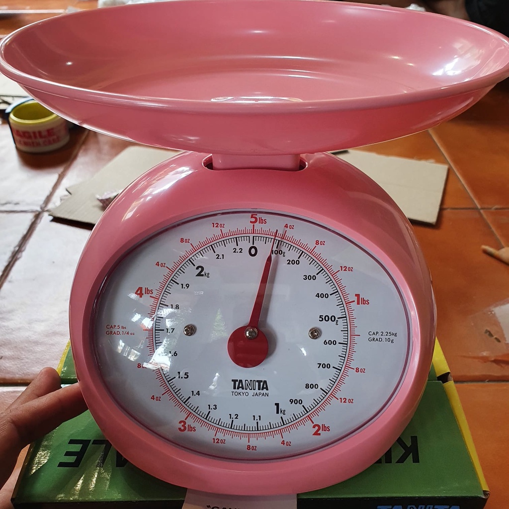 TIMBANGAN MANUAL ANALOG TANITA 1401 (PINK) TIMBANGAN DAPUR / KUE 2KG ORIGINAL