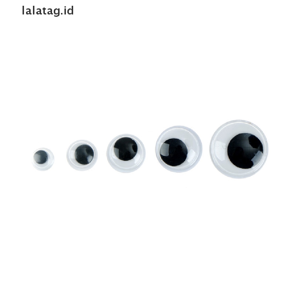 [lalatag] 100pcs 6-15mm Plastik Menggoyangkan Mata Googly Perekat Diri Untuk Boneka DIY Anak-Anak Kerajinan Tangan [ID]