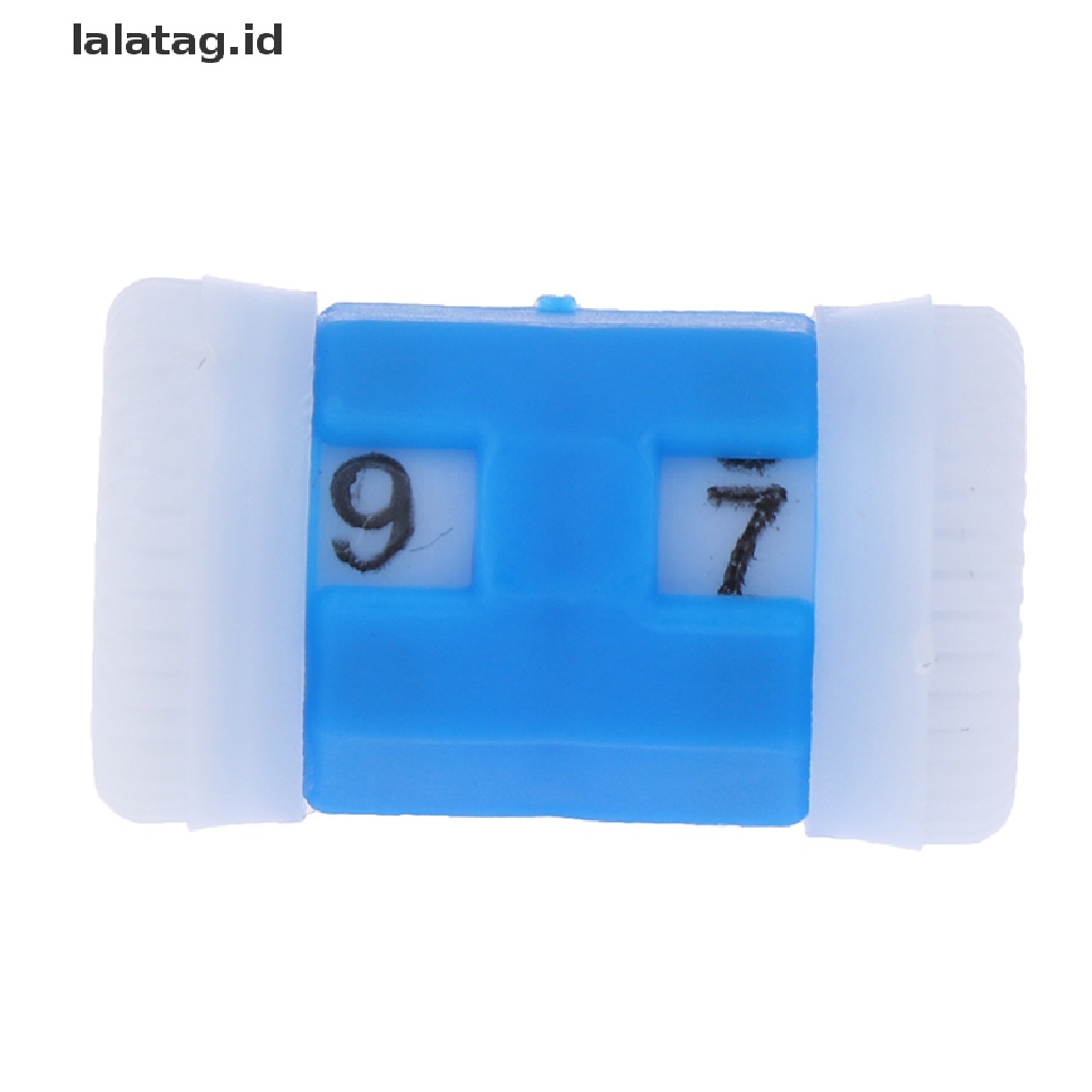 [lalatag] 2merah+2biru Knitg s Row Counter Lines Alat Hitung Angka [ID]