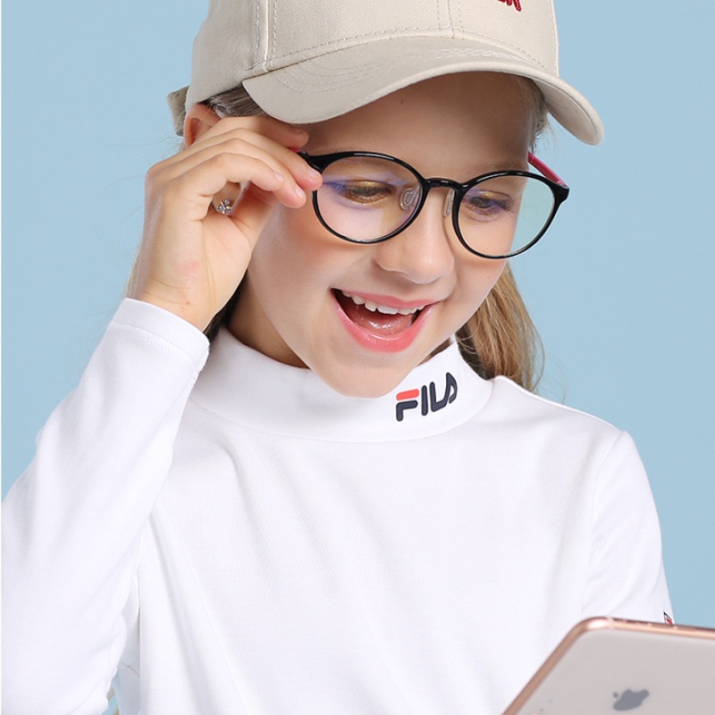 (YUZHU) Kacamata Anti Radiasi Untuk Anak-Anak Frame Oval Fleksibel Eyeglasses Anti Blue Light Eyeglasses for Children