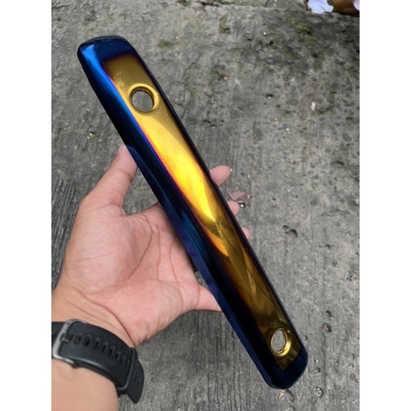 Paket tameng knalpot mio fino karbon list knalpot two tone bakaran