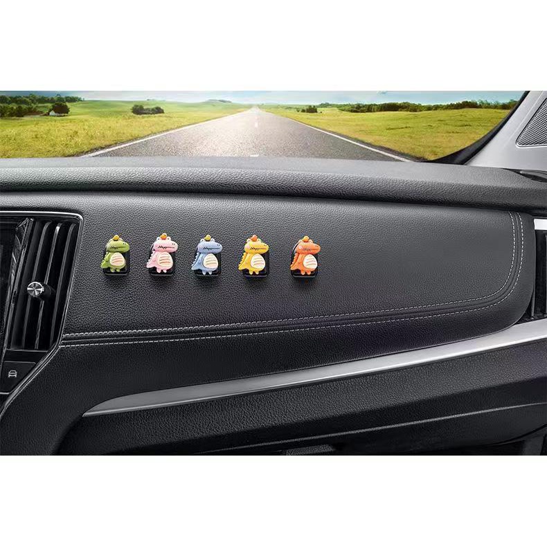 Car cartoon cute invisible hook, Hiasan Kait invisible Buaya Kecil