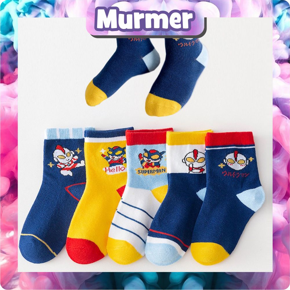 MurmerOfficial KAOS KAKI ANAK LAKI LAKI KARAKTER MOTIF ULTRAMAN KK056