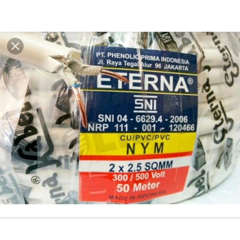 Eternal Kabel NYM 2 x 2,5mm di jual per meter