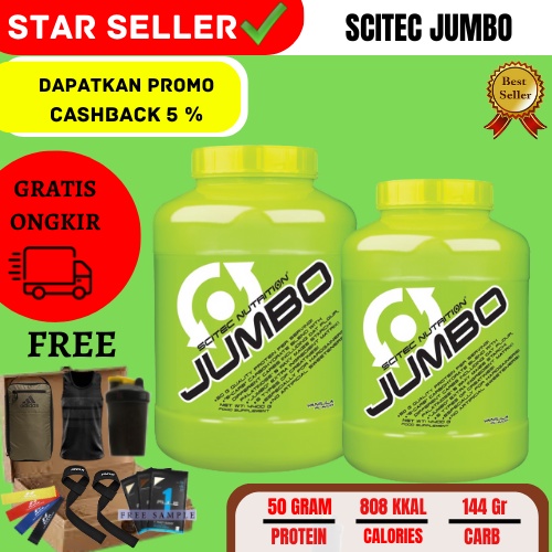 Scitec Nutrition Jumbo 2860 Gram 6 LBS Mass Gainer Weight Gainer Jumbo