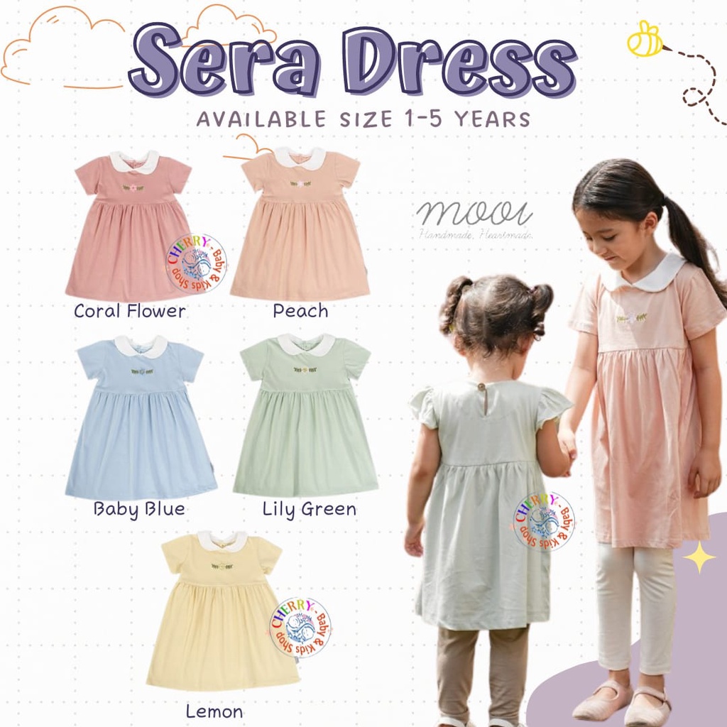 MOOI Sera Collar Dress / Baby Dress High Quality 0-5 Tahun CBKS SO