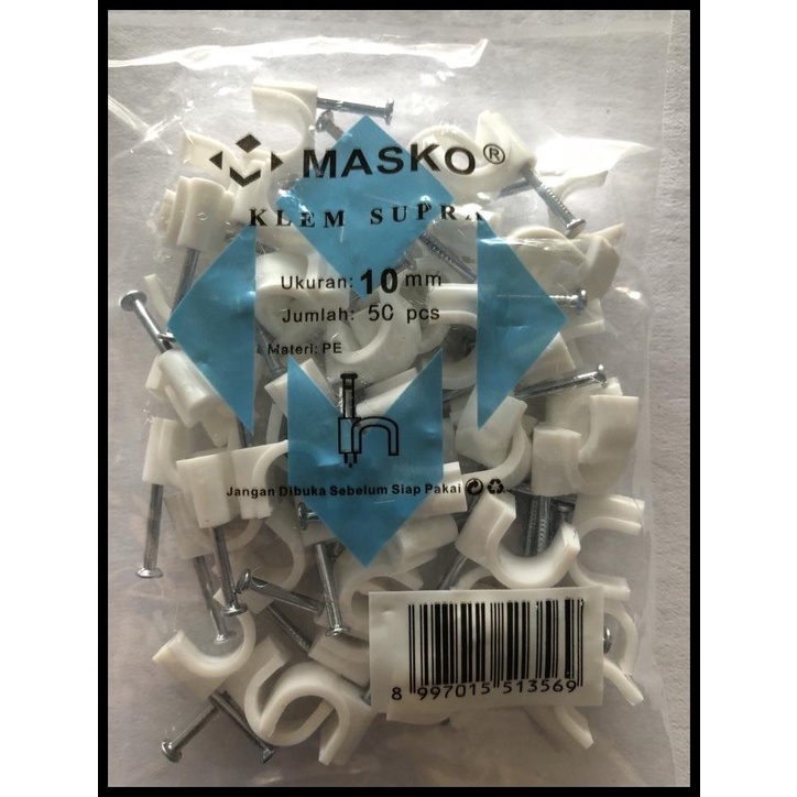 

Klem Kabel Clip Kabel Cable No 10 Mm No.10 Masko Beton