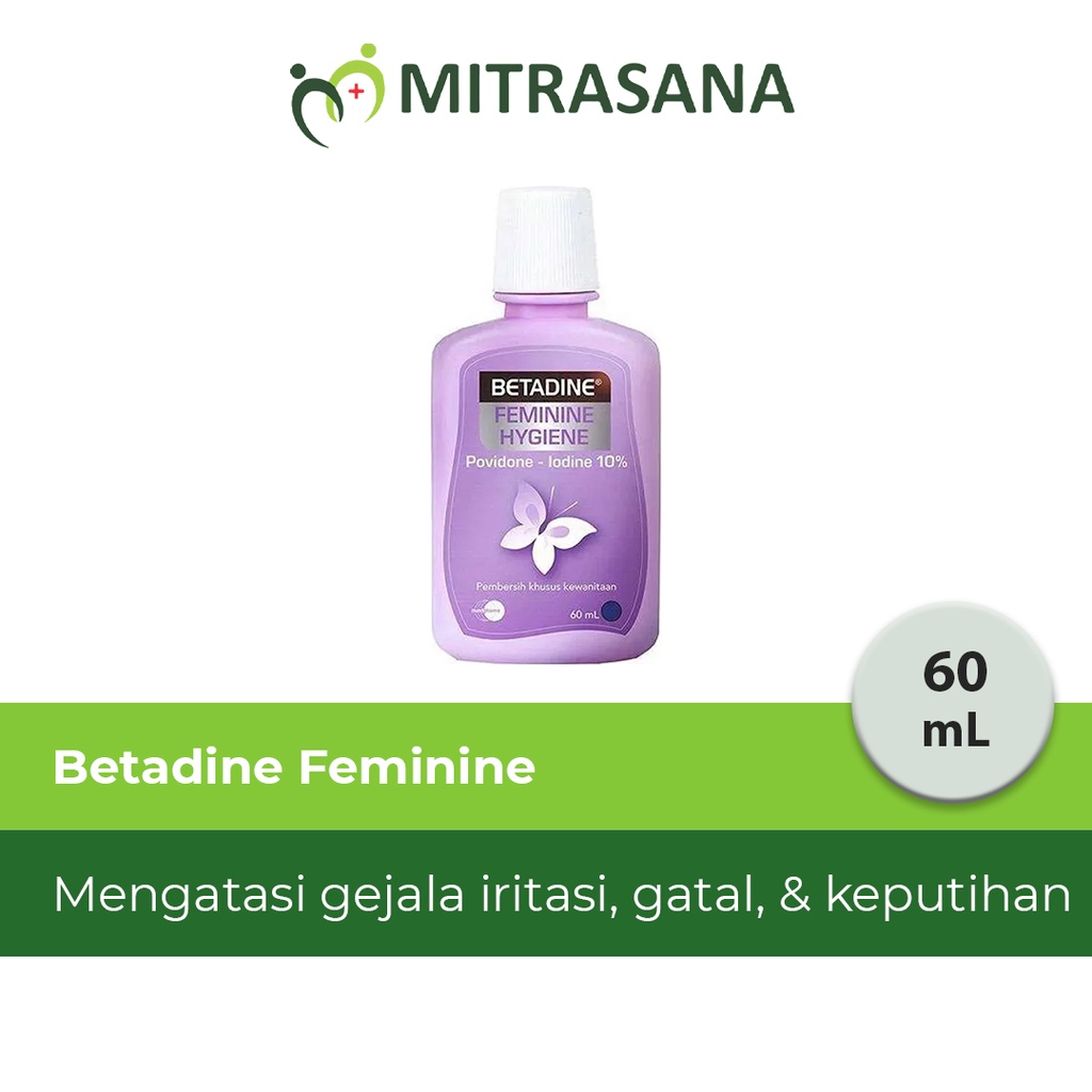 Betadine Feminine 60 Ml - mengatasi gatal, bau tidak sedap &amp; keputihan