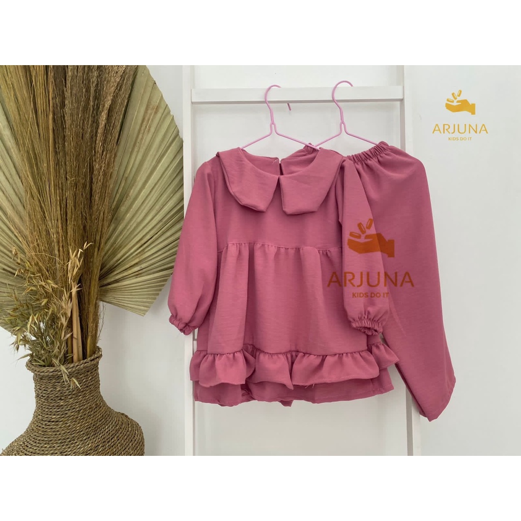 Setelan Crinkle Airflow anak perempuan / One set Crinkle Airflow / Setelan Anak Perempuan arjuna Kids azkia original