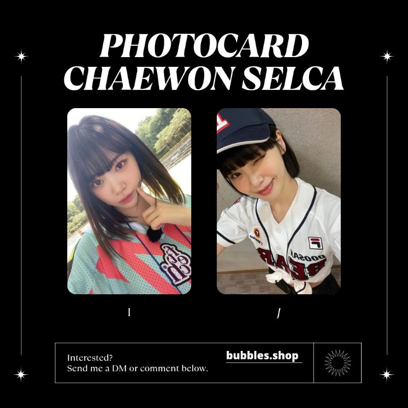 PHOTOCARD UNOFFICIAL CHAEWON LE SSERAFIM SELCA