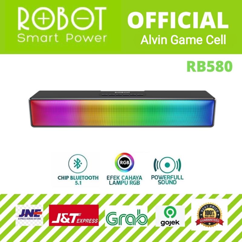 Speaker ROBOT RB580 BLUETOOTH SOUND BAR POWER FULL STREO SUPER BASS