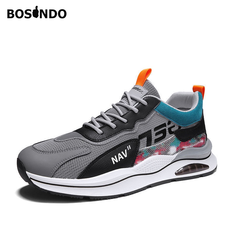 TERBARU sepatu BOSINDO K-18 Sepatu Pria Sneakers Pria Trendi Kekinian Style Casual &amp; Modis Sneakers Hangout Fashionable sepatu sport/runing Sepatu olahraga original import