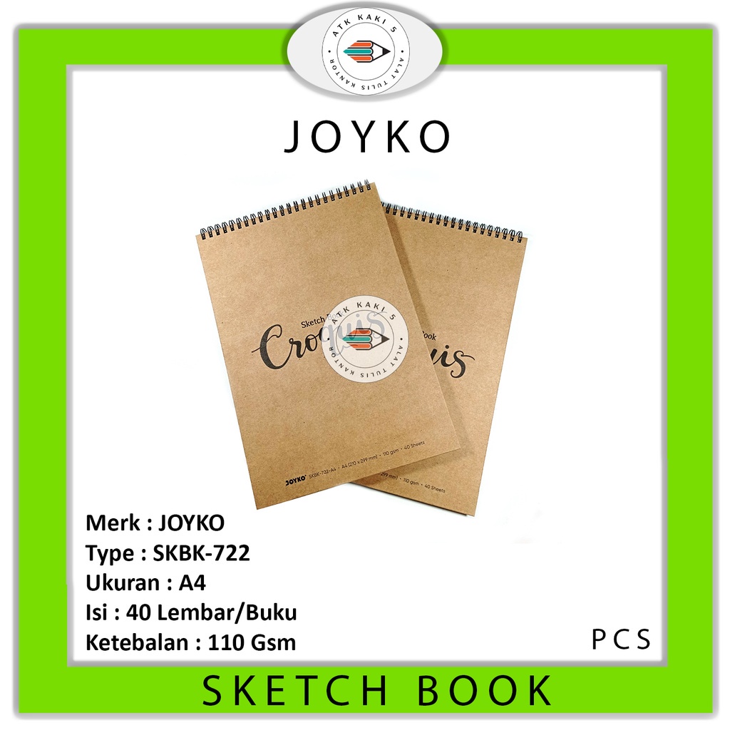 

JOYKO - Sketch Book SKBK - 722 - A4 - PCS