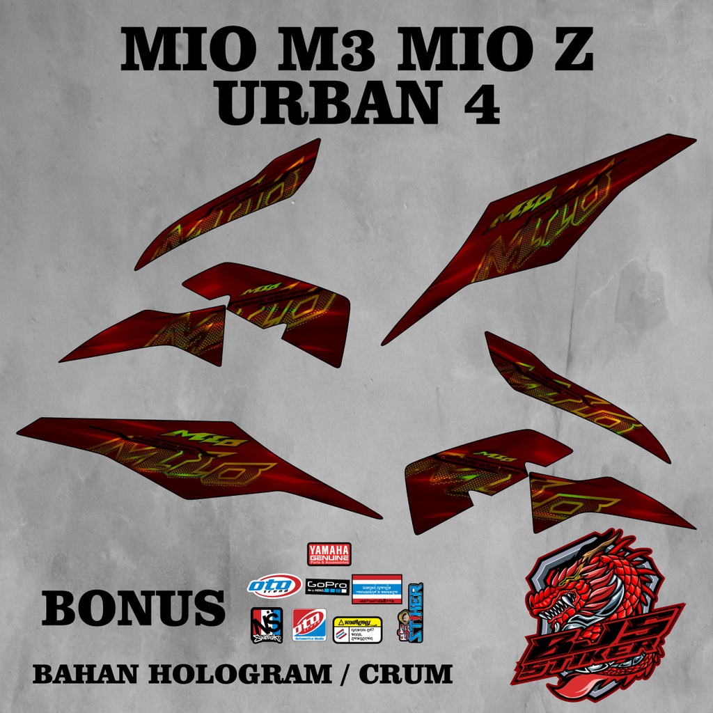 Striping mio m3 - Stiker Decal HOLOGRAM MIO 3 MIO Z URBAN 4 HOLOGRAM