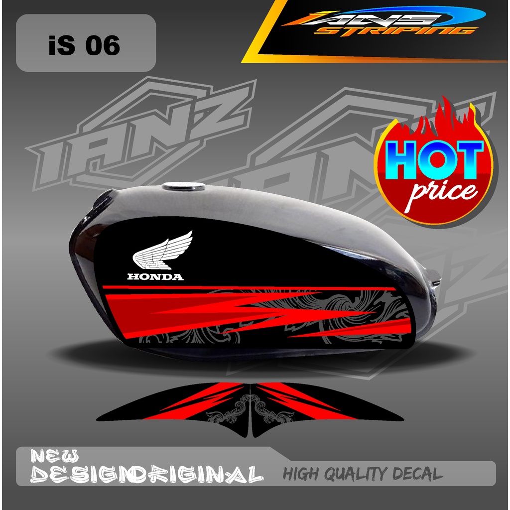 STRIPING CB 100 STANDART / STIKER CB 100 CUSTOM HOLOGRAM DAN NON HOLOGRAM IS06