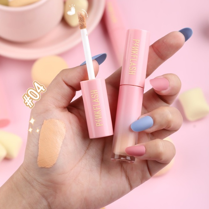 galerybeautysemarang PINKFLASH OhMyBreath Lasting Matte Concealer Breathable Liquid Concealer Tahan Lama Matte 5 Colors PF-F04