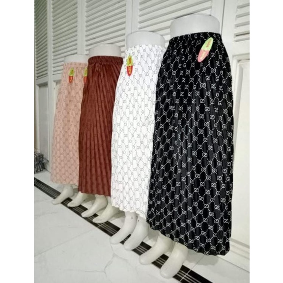 ROK PLISKET MOTIF GUCCI PREMIUM AURA rok plisket gg super mayung