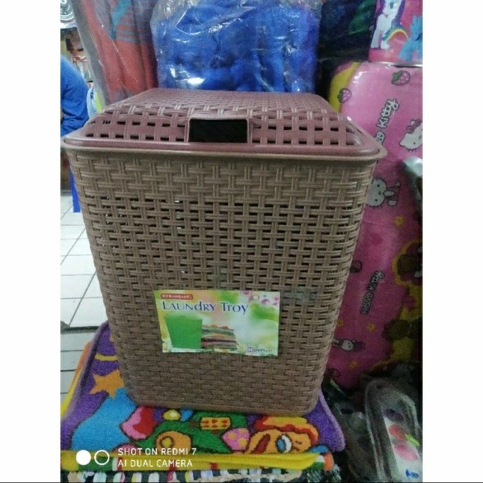 Labag Keranjang Baju Anyam - Keranjang Laundry - Laundry Troy