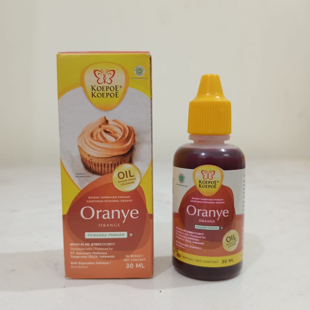 

KOEPOE KOEPOE PEWARNA MAKANAN OIL BASE - ORANGE 30 ML / LARUT MINYAK