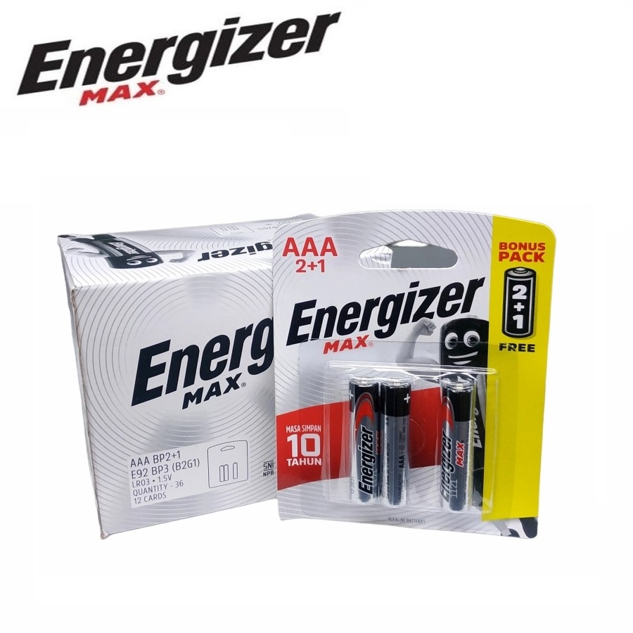 Baterai AAA Energizer Max Alkaline Battery isi 2+1