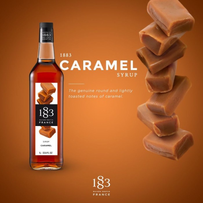

1883 SYRUP CARAMEL FLAVOR 1L SIRUP 1883 RASA CARAMEL 1L