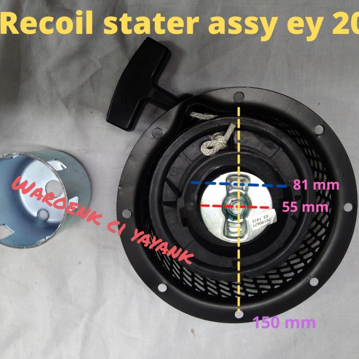 RECOIL STATER ASSY / TARIKAN / ENGKOL MWSIN PENGGERAK ROBIN EY 20