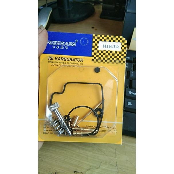 Reparkit Repairkit Pj Mj Skep Karburator Dalaman Karbu Repair Kit Repar Kit Pilot Jet Main Jet Ninja 1 Set Fukukawa Japan