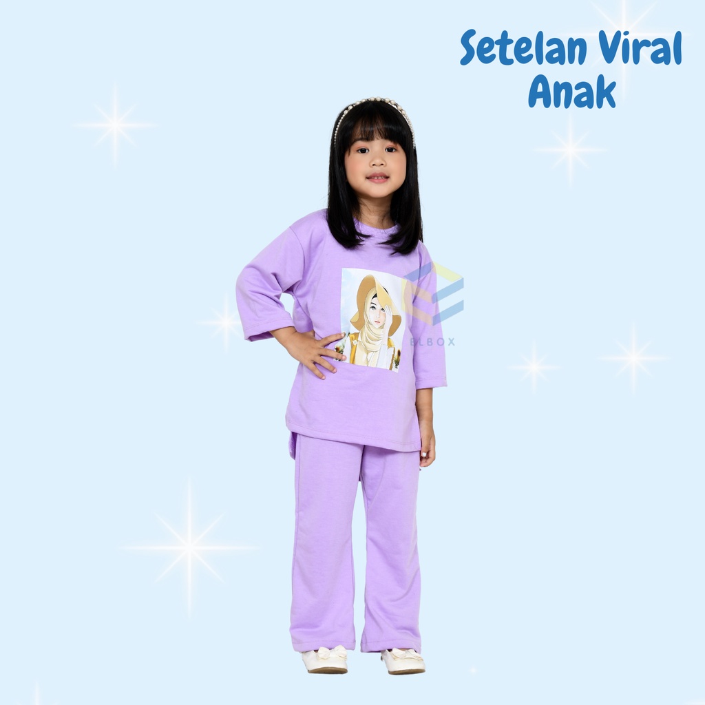 Setelan Anak Viral Usia 1 - 6 Tahun / Setelan Baju Anak Terkini / Termurah