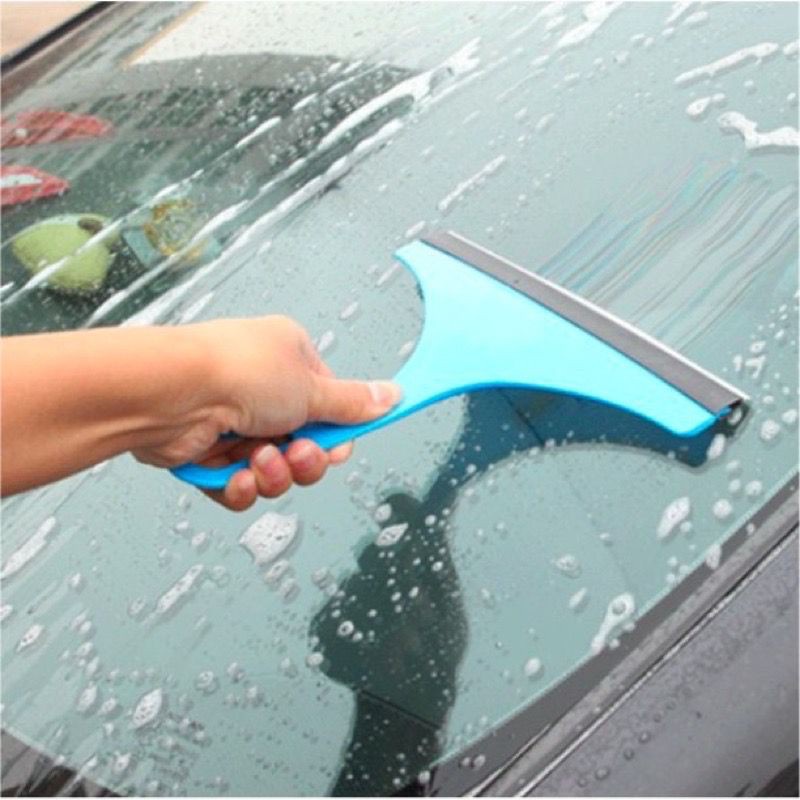 Tmall88 Wiper Karet Alat Pembersih Kaca Anti Jamur Jendela Rumah High Quality Cleaner Rubber Mirror Mobil Spatula Scrapper Silicone Gagang Lap