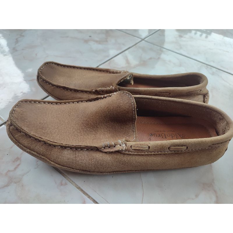 loafer sepatu kulit aldo brue made in italy second