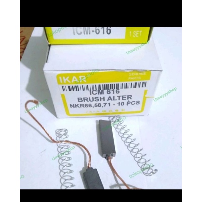 10set arang carbon brush alternator dinamo cas amper elf nkr71 nkr66