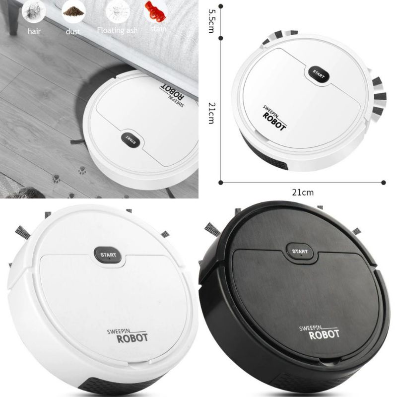 SMART SWEEPING ROBOT 3 IN 1 SAPU PENYEDOT DEBU PEL PEMBERSIH DEBU LANTAI ROBOT VACUUM MINI