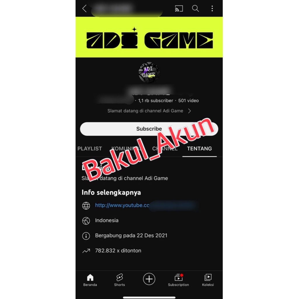 akun youtube belum monet akunyoutube tua lawas paket monetisasi 1000 subscriber jual channel premium