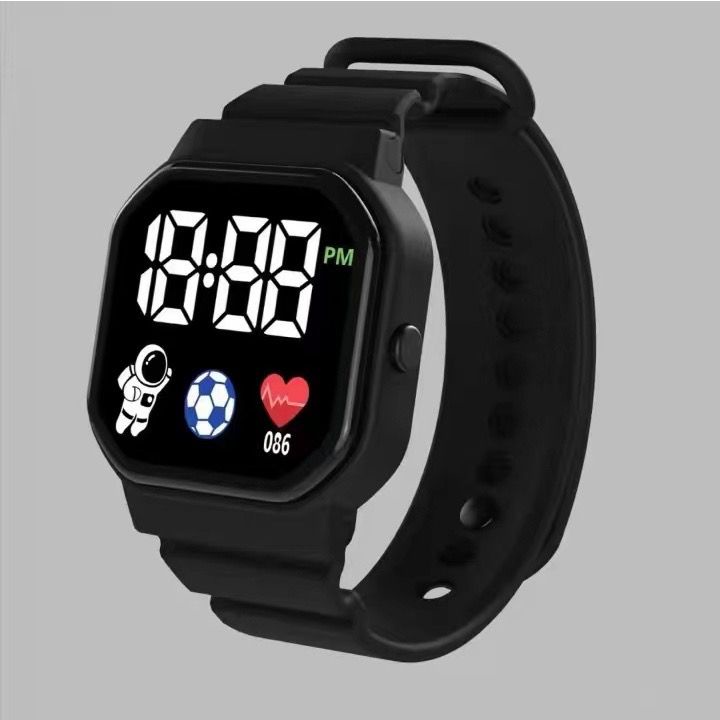 jam tangan anak import digital watch wanita pria polos terbaru