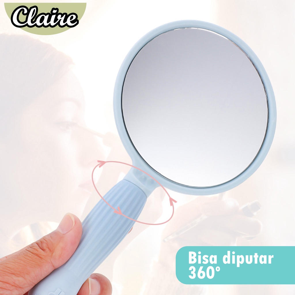 CERMIN MUNGIL / CERMIN GAGANG KECIL / CERMIN BENTUK BULAT / CERMIN VIRAL